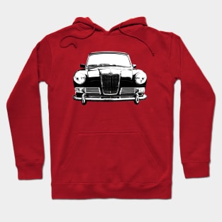 Riley Elf 1960s British classic car monoblock black/white Hoodie